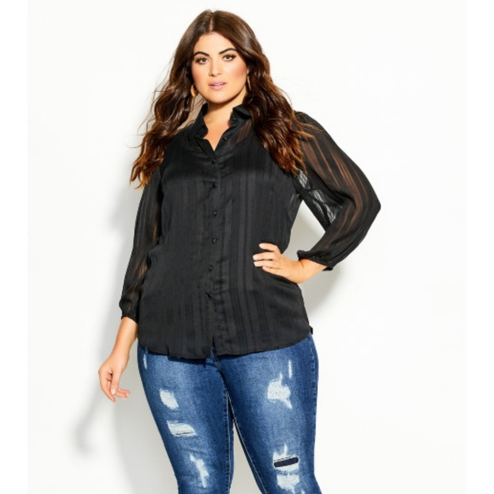 Ladies sheer shirt